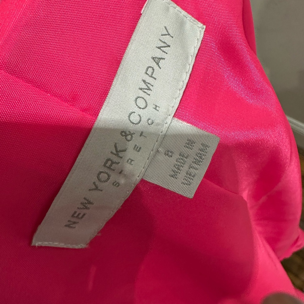 New York & Company Pink Blazer Tailored Design - Picture 3 of 6